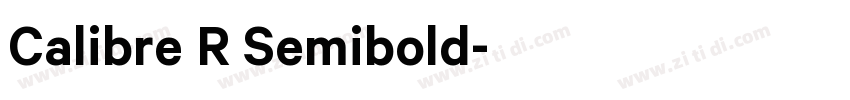 Calibre R Semibold字体转换